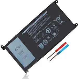 42WH WDX0R WDXOR Laptop Battery Compatible with Dell Inspiron 15 5565 5567 5568 5578 7560 7570 7579 7569 13 5368 5378 7368 7378 17 5765 5767 5770 Latitude 3180 3189 3CRH3 T2JX4 FC92N CYMGM