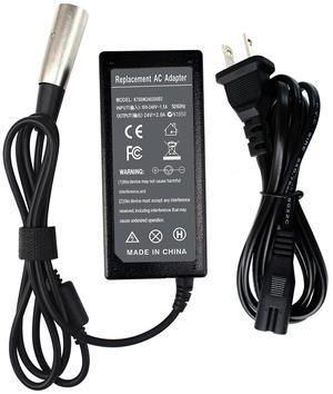 LXHY 24V 2A Shoprider Scooter Battery Charger Compatible with Jazzy Power Chair, Pride Hoveround Mobility Schwinn S300 S350 S400 S500 S650, Ezip 400 500 650 750 900 Mountain Trailz, Schwinn Zone 5
