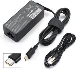 65W 45W Type C USB C Laptop Charger for Lenovo 4X20M26252 ADLX45YCC3D ADLX45YLC3D ADLX45YDC3D Chromebook 100e 300e 500e c340 s340 ThinkPad T470s T480 T580s T480s, Yoga C940 C740 C930 S730 730S 920