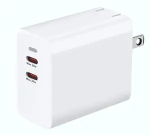 40W USB C Charger20W Dual USB C Wall Plug Fast Charging for iPhone 14 13 12 11 Pro Max Plus Mini, iPad,Samsung Galaxy S22/S21, Google Pixel 7/6