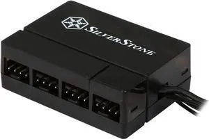 SilverStone PWM Fan Hub System Cables, Black (CPF04)