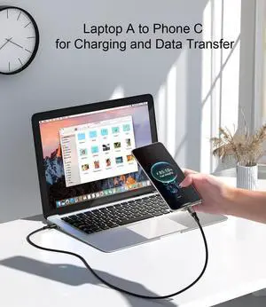 AUTYUE [2 PACK] USB C Cable 6.6ft/2M, Nylon Braided USB A to USB C Cable USB 3.1 USB 3.2 Gen2 10Gbps Data Charger 60W Cord for Galaxy S24 S23 S22 S21 S20 S10 S9 S8, Note 20, and i-Phone 15/15 Pro..