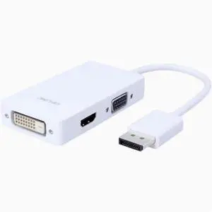 DP to hdmi dvi vga 3-in-1 conversion cable HDMI/DVI/VGA DP graphics card video converter