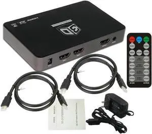 BUCIER HDMI Converter/2D to 3D/Video Converter Left and Right Up and Down Format to 3D Suitable Projection Blu-Ray Film