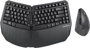 Per-ixx PERIDUO-813B US, Wireless Ergonomic Compact Keyboard & Vertical Mouse