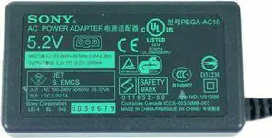 AC Adapter So-ny PEGA-AC10 Power Supply for Clie PEG-UX40 PEG-UX50 W/P.Cord OEM