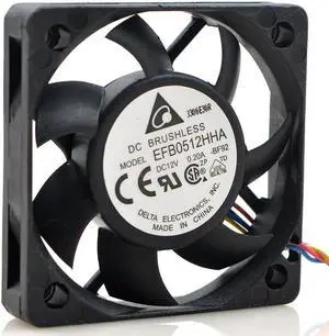 NEW original DELTA EFB0512HHA DC12V 0.20A 5cm 50mm 4-pin computer case Server Inverter fan 50*10MM