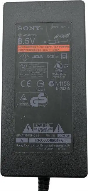 Genuine So-ny SCPH-70100 AC Adapter Power Suppy 8.5V 5.65A W/P.Cord OEM