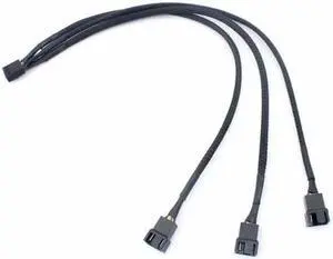 4pin IDE to 3-Port 4Pin Cooling Fan Splitter Power Cable PC Computer Case Fan Connect Wire Splitter Hot Sale,30cm