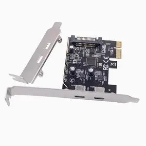 PCI-E to usb3.0 Expansion card 2-port high-speed desktop USB3.0 expansion card ASM1042 2 bites C