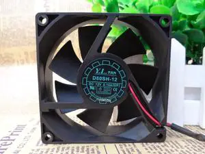 80mm cooling fan 8cm 12V D80SH-12 8025 80X80X25MM 0.18A 8CM 12V silent cabinet power supply cooling fan
