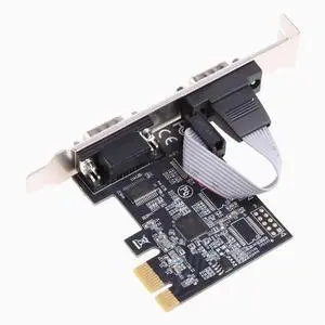 PCI-E 2 Serial port card pcie to COM9 pin RS232 Industrial control serial port expansion card AX99100 chip