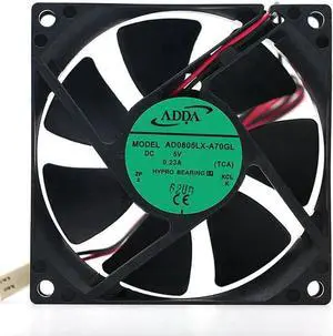 80mm DC 5V Cooling Fan,for ADDA AD0805LX-A70GL DC5V 0.23A 8025 8CM 80*80*25mm Cooling Fan Cooler