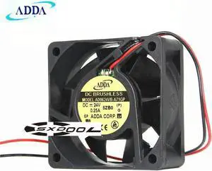 ADDA AD0624VB-A71GP 60mm 6025 24V 0.25A DC cooling fan inverter fan 2-wire