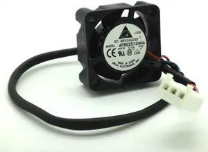 Original AFB02512HHA 25mm 2510 Server Square Fan DC 12V 0.12A 25x25x10mm 3-Pin mini cooling fan notebook cpu cooler for delta