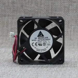 Delta 6CM 6 cm 6025 24V AFB0624SH 0.21A inverter fan cooling fan 2-Wire 2-pin 6000rpm Delta 6CM 6 cm 6025 24V AFB0624SH 0.21A inverter fan cooling fan 2-Wire 2-pin 6000rpm