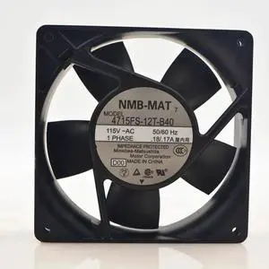 NMB 4715FS-12T-B40 12CM 12038 115V 18/17W metal heat dissipation fan