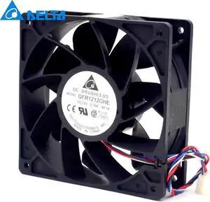 NEW original DELTA QFR1212GHE 12cm 12038 2.7A 120*120*38mm DC 12V 4-pin PWM Speed cooling fan