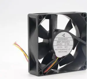 melco MMF-08D24ES RP1 for Mitsubishi A740 inverter fan CA1639H01 8025 80mm 8cm 24V 0.16A cooling fan cooler