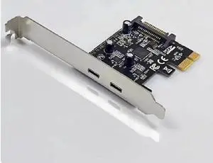 Single-port type-c 10G ASM3242 USB3.2 Gen1 Expansion card Desktop computer PCI-E to USB3.0 Type-c adapter card