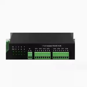 8-port 485 splitter Industrial grade isolated RS485 HUB bidirectional communication
