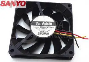 9PH0824S7D03 8015 8cm 80mm quiet DC 24v 0.16A slim server power supply axial cooling fans cooler
