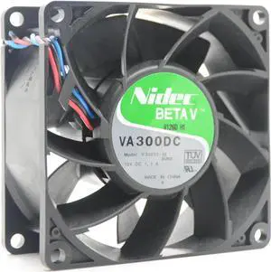 Original NIDEC VA300DC v35072-58 8cm 80mm 80*80*38 mm 8038 DC 12v 1.1A server axial fan 80*38MM T2000 server fan