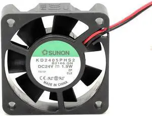 5cm Original Sunon KD2405PHS2 5015 DC 24V 1.9W two-wire cooling fan 50*50*15mm case cooler