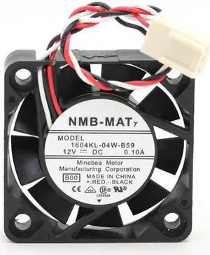 NEW NMB-MAT 1604KL-04W-B59 12V 0.1A server cooling fan 4010 40x40x10mm 4cm computer case cooler