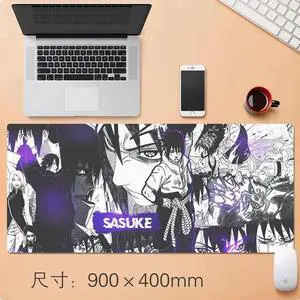 Naruto anime Sasuke mouse pad Extended Gaming Mouse Pad with Stitched Edges, Large Mouse pad with Non-Slip Rubber Base for Work & Gaming, Office & Home, 35.4x15.7inch