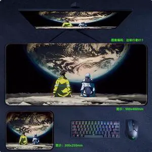 Cyberpunk:Edgerunners anime mouse pad Extended Gaming Mouse Pad with Stitched Edges Large Mouse pad with Non-Slip Rubber Base for Work & Gaming, Offi ce & Home,
