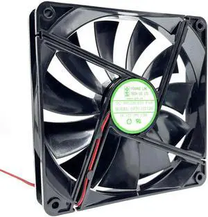 DFB13512H 135mm PSU Chassis Cooling Fan DC 12V 0.28A 1800RPM 13525 135X135X25mm 2 Wires Dual Ball Bearing