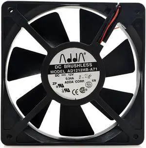 12cm ADDA AD1212HB-A71 120*120*25mm DC 12V 0.34A 2wire case cooling fan 12cm ADDA AD1212HB-A71 120*120*25mm DC 12V 0.34A 2wire case cooling fan