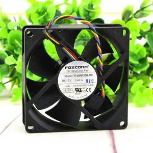 NEW Foxconn PVA080G12H -P00 DC12V 0.60A 8CM 8025 4-wire 80*80*25mm square cooler dell OptiPlex790 CPU cooling fan