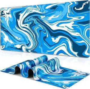Gaming Mouse Pad Fluid Pattern Mouse Pad 31.5x11.8inch Large Extended Computer Mouse Mat Keyboard Full Desk Mousepad for Gaming Office Home