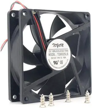 GP TD9025LS 90mm DC 12V 0.16A Hydraulic Bearing Server Inverter Cooling Fan