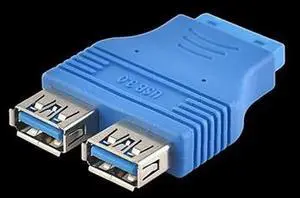 3.0 Adapter 20-pin to usb3.0 Motherboard 20pin to 2PIN Conversion 20P to USB female and female