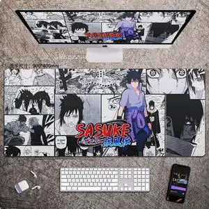 Anime NARUTO mouse pad Extended Gaming Mouse Pad with Stitched Edges, Large Mouse pad with Non-Slip Rubber Base for Work & Gaming, Office & Home