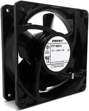 AXIAL 1238, Muffin Fan, 120V 115V AC 120mm x 38mm High Speed, for DIY Cooling Ventilation Exhaust Projects PAPST 4600N Full Metal AXIAL 1238, Muffin Fan, 120V 115V AC 120mm x 38mm High Speed, for DIY Cooling Ventilation Exhaust Projects PAPST 4600N Full Metal