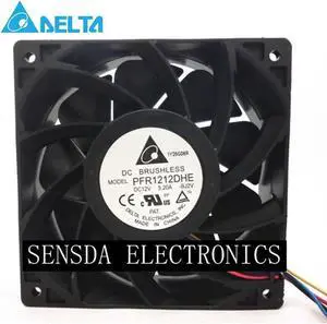 Delta PFR1212DHE 12V 12038 5.2A 7400RPM 254CFM 68.5DBA super car booster violence 120*120*38mm cooling fan 4-Pin