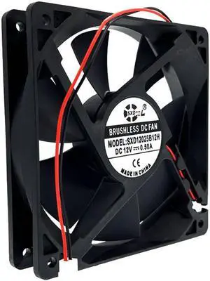 120mm 12025 DC 12V 0.50A PC CPU Cooling Fan 120x120x25mm Dual Ball Bearing 3300 Rpm,High Speed