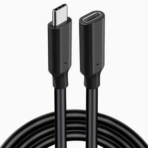 Type-c extension cable Revolution female conversion cable USB3.2 Data cable 4K projection cable Dock hard disk connection cable Black 3m Male to Female Type-c extension cable Revolution female conversion cable USB3.2 Data cable 4K projection cable Dock hard disk connection cable Black 3m Male to Female