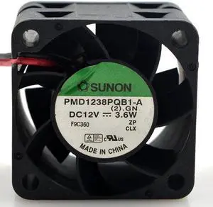 SUNON PMD1238PQB1-A 4CM 4028 1U server fan DC12V 3.6W 2-wire 40*28mm IPC cooler
