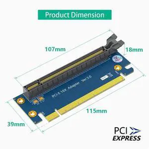 PCI-E16X 3.0 graphics test adapter PCI-E164P 2U server chassis 90 degree steering card PCI-E16X 3.0 graphics test adapter PCI-E164P 2U server chassis 90 degree steering card