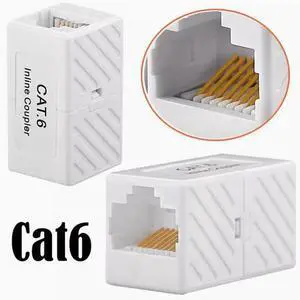 CAT6A Class 6 Super Class 6 Shielded interconnection network Straight connector RJ45 Network cable extender interconnection cat6 Plastic shell