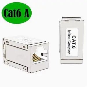 CAT6A Class 6 Super Class 6 Shielded interconnection network Straight connector RJ45 Network cable extender interconnection cat6 iron shell