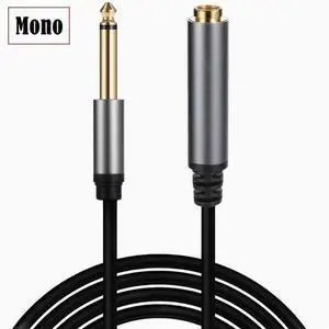 6.35 mono male vowel extended guitar audio line amplifier microphone recording studio 3m 6.35 mono male vowel extended guitar audio line amplifier microphone recording studio 3m