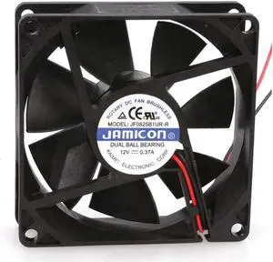 New JAMICON Corporation JF0825B1UR-R Fan 12VDC 52 CFM 80X80X25 52 CFM Dual Ball Bear