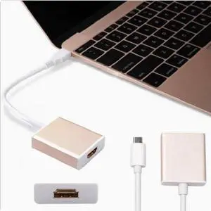 Metal USB3.1 TO HDMI Type-C to HDMI HD cable /Macbook USB3.1 to HDMI