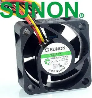 Original SUNON KDE1204PKVX DC12V 1.4W 40*40*20mm 3-pin 4020 4 cm silent fan
